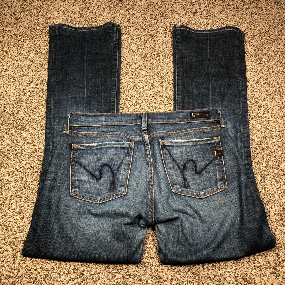 Citizens of Humanity Kelly #001 Stretch Low Waist Bootcut Jeans Med Wash Sz 27
